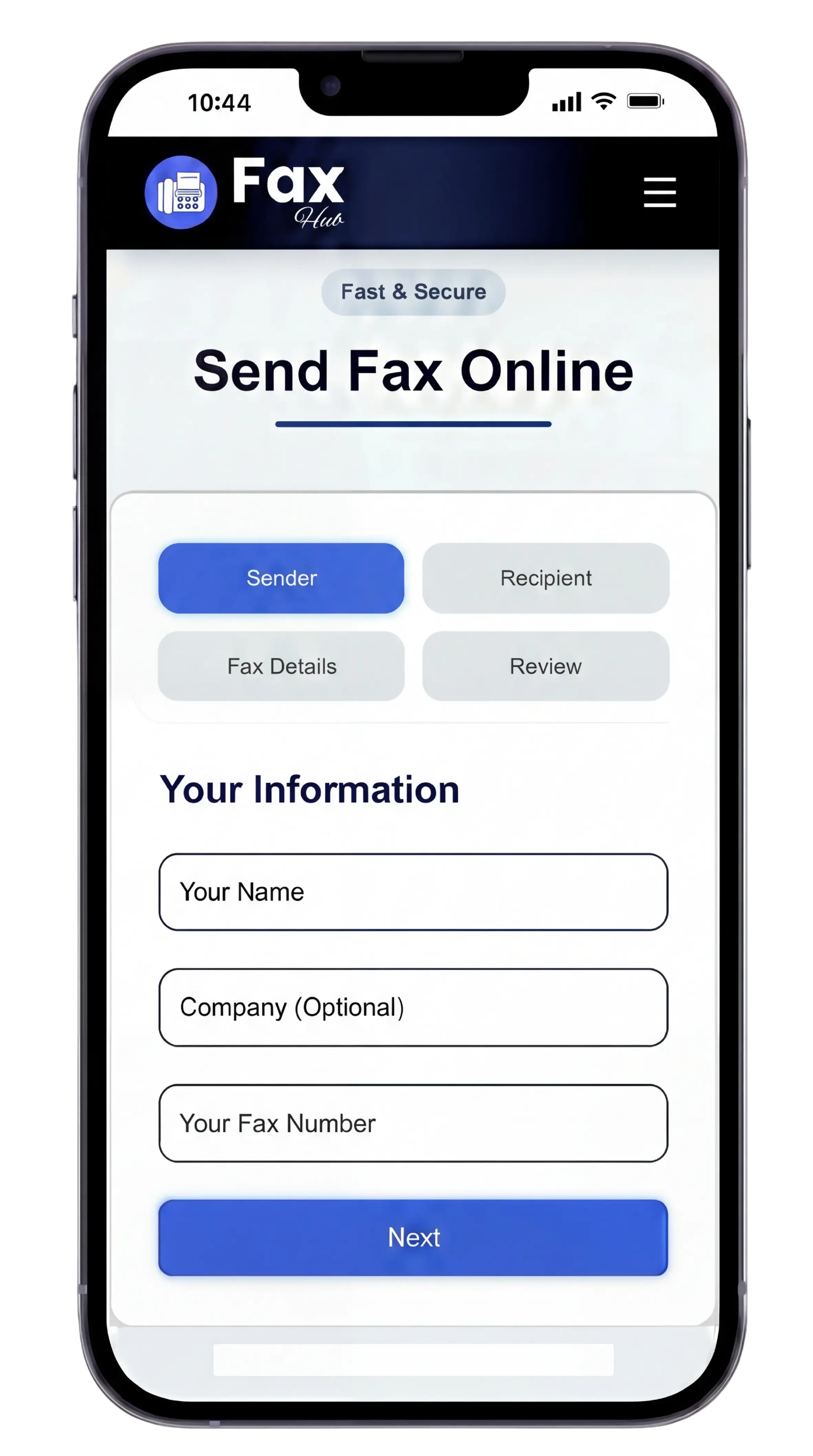 Free Fax Hub Background Image